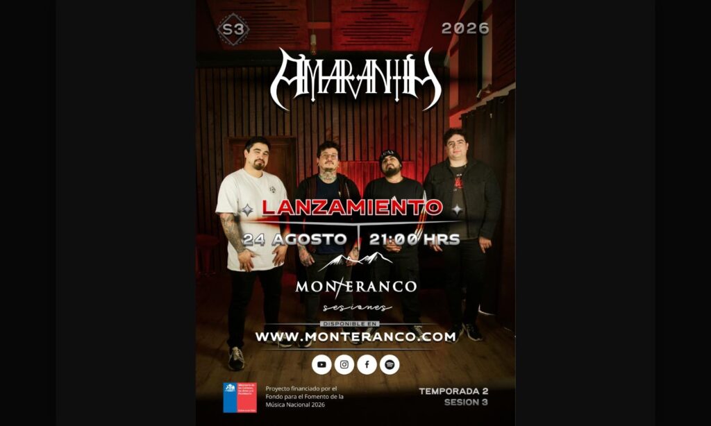 Amaranth se presenta en directo en MonteRanco Sesiones