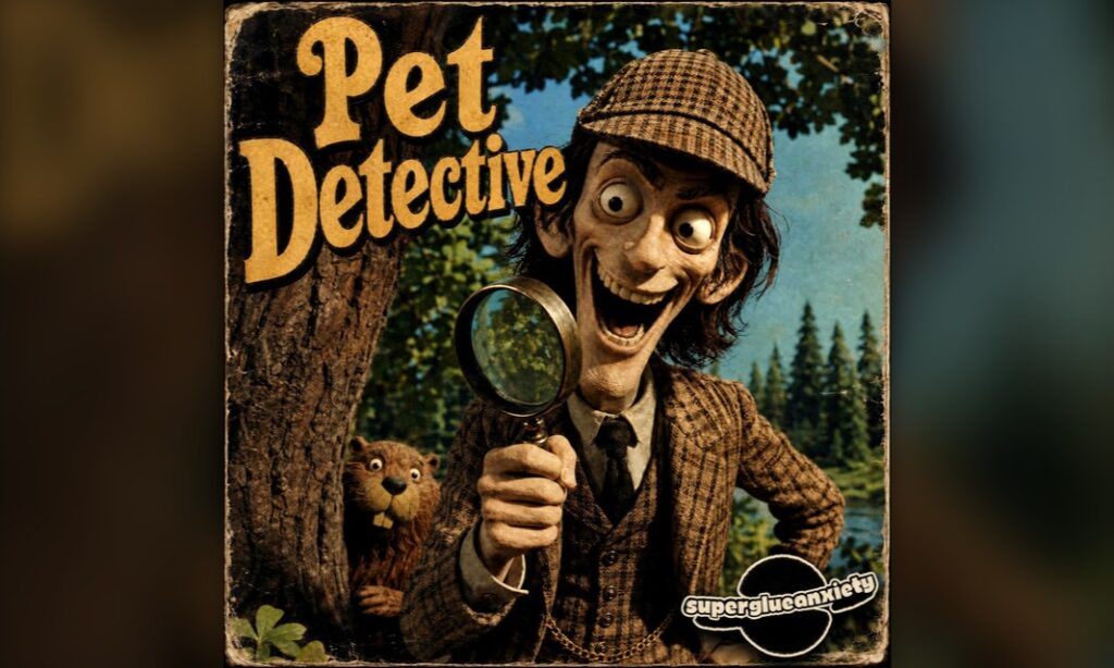 Super Glue Anxiety go undercover as a “Pet Detective”